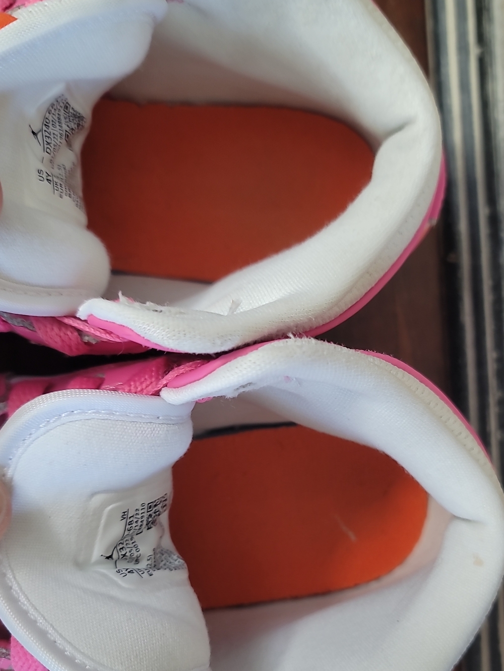 🔥🔥 Nike Air Jordan 1 Mid Retro 'Pinksicle Orange' Wmns 5.5, Good/Like New - Picture 9 of 16